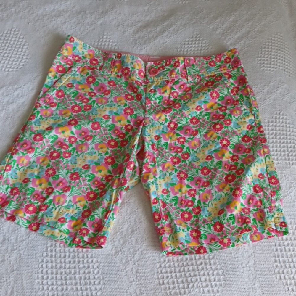 Lilly Pulitzer Floral Women's Shorts - Pink, Green, Yellow